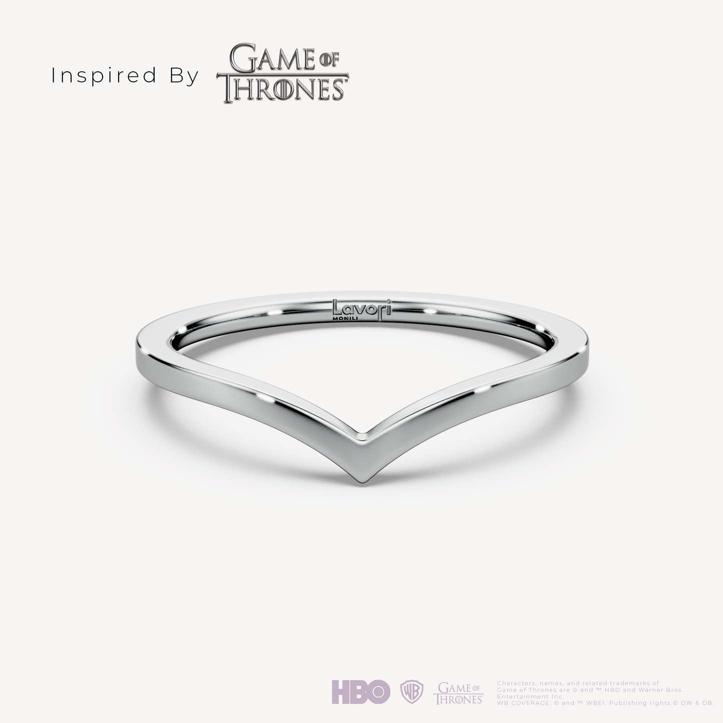 Grey Worm Ring Silver