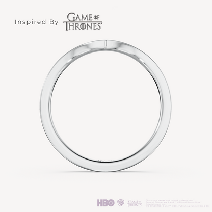 Grey Worm Ring Silver