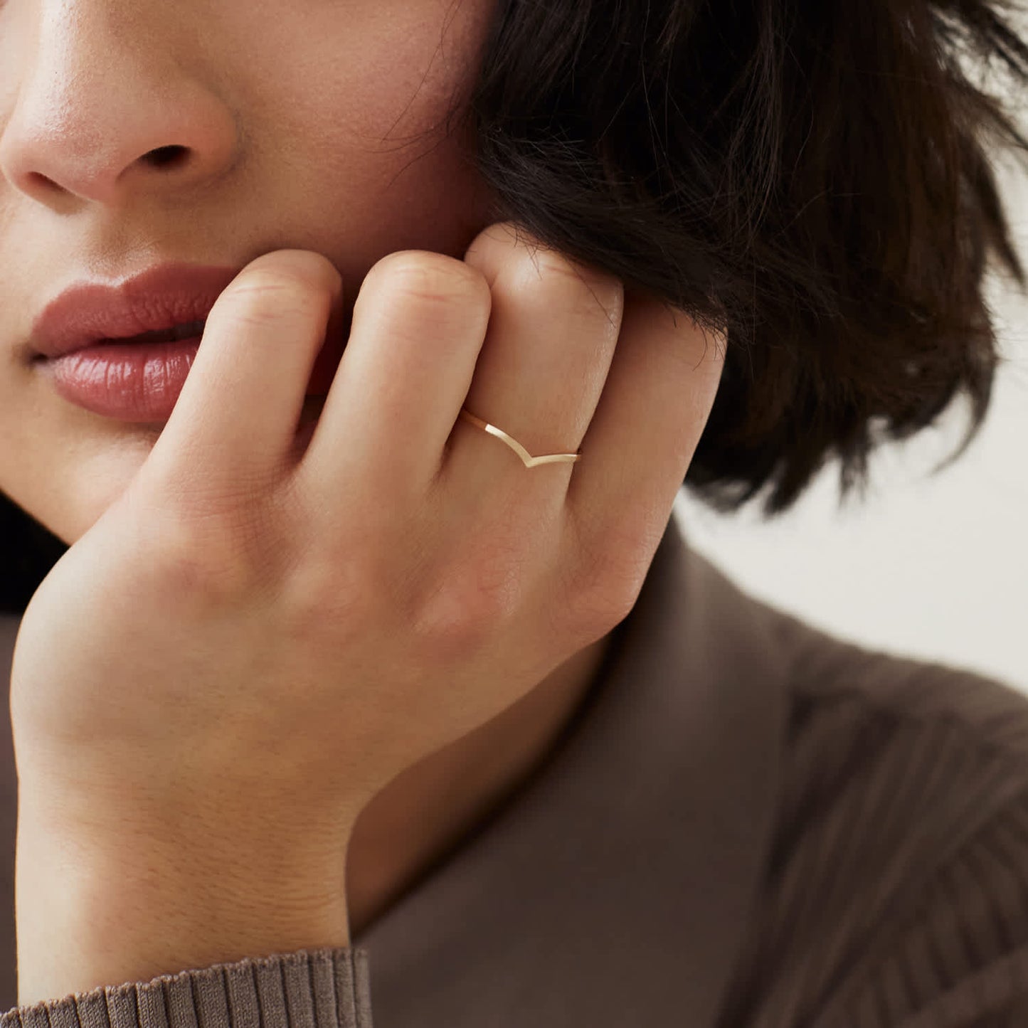 Wishbone Ring Gold